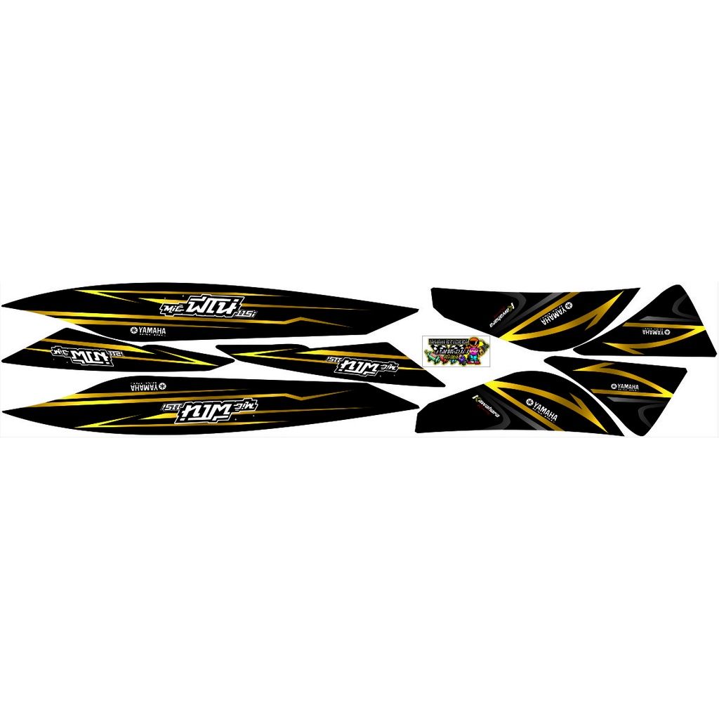 STRIPING VARIASI YAMAHA MIOJ LIST GOLD TERLARIS