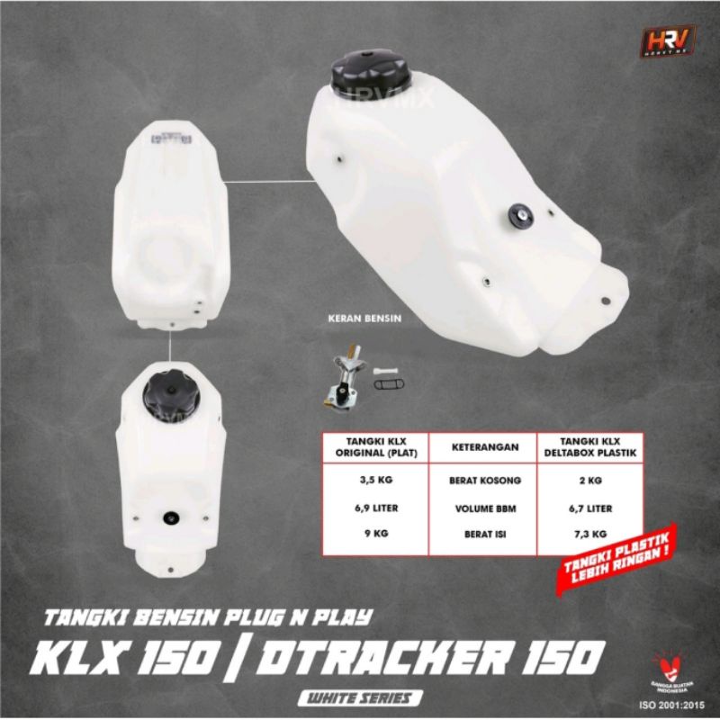 Tangki dtracker new pnp klx 150 klx BF bigfut bigfoot delta box kran bensin klx tengki FLUG AND PLAY