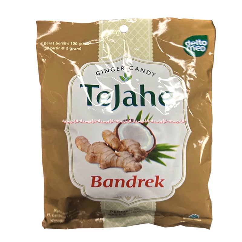 Tejahe Ginger Candy 50butir Badrek Sekoteng Original Permen Rasa Jahe Pedas Teh Jahe Gingers Candies Cendi Candi Tehjahe Deltomed