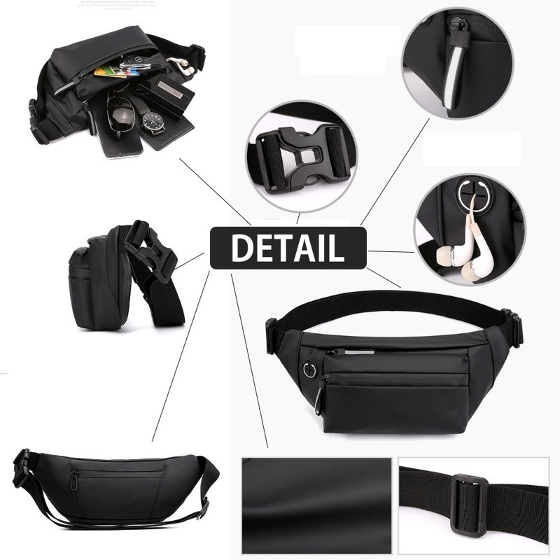 Waistbag Tas Selempang Waist Bag Tas Slempang Waisbag Waitsbag Weistbag Weisbag Pria Waterproof