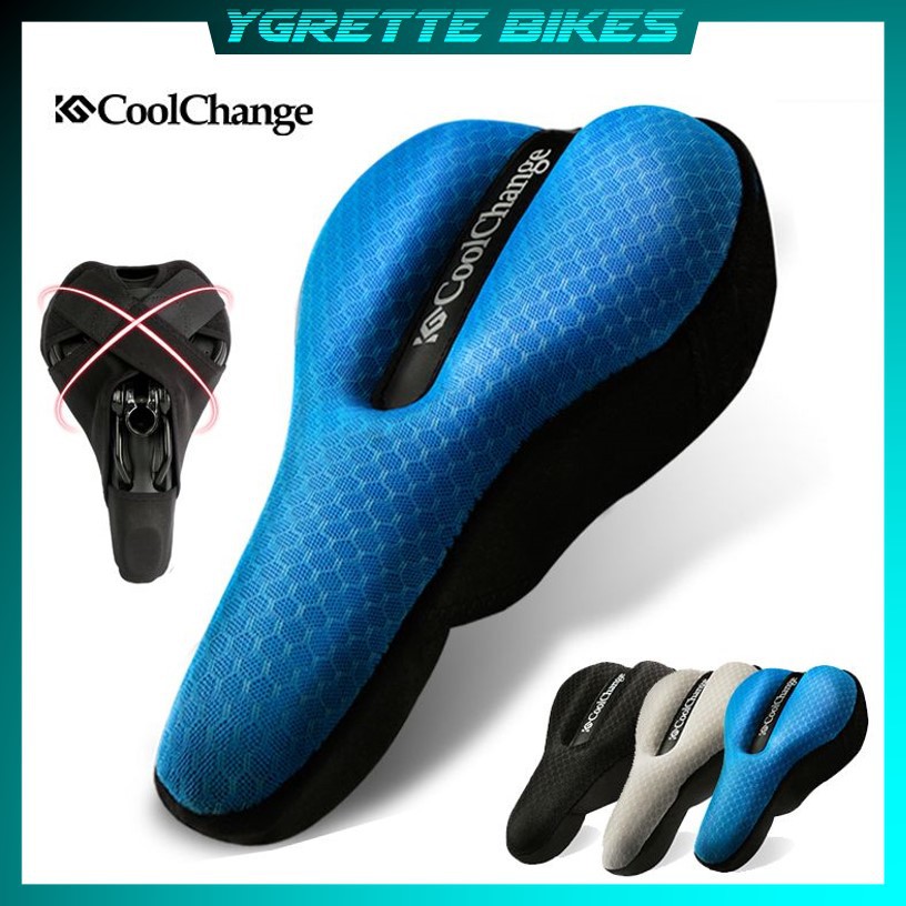 YGRETTE - PREMIUM CoolChange Cover Jok Sepeda Sponge Criss Cross Fasten 3D