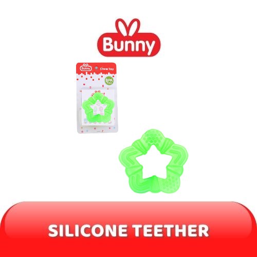 LUSTY Bunny Mainan gigitan Bayi Segi 5 Teether