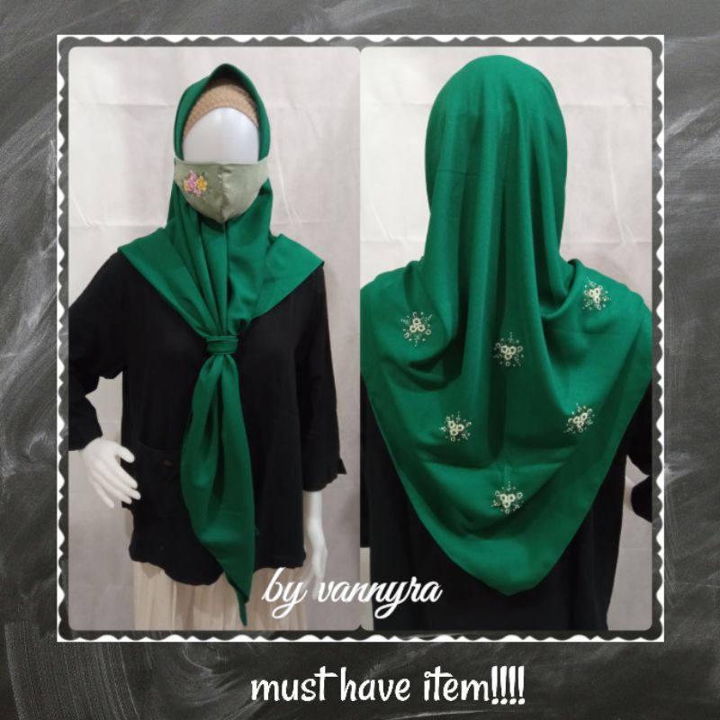 Jilbab Instan Segitiga Sulam Tangan Mahita