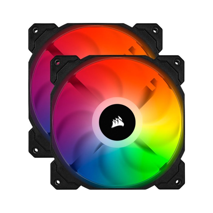 iCUE SP140 RGB PRO Performance 140mm Dual Fan Kit with Lighting Node C