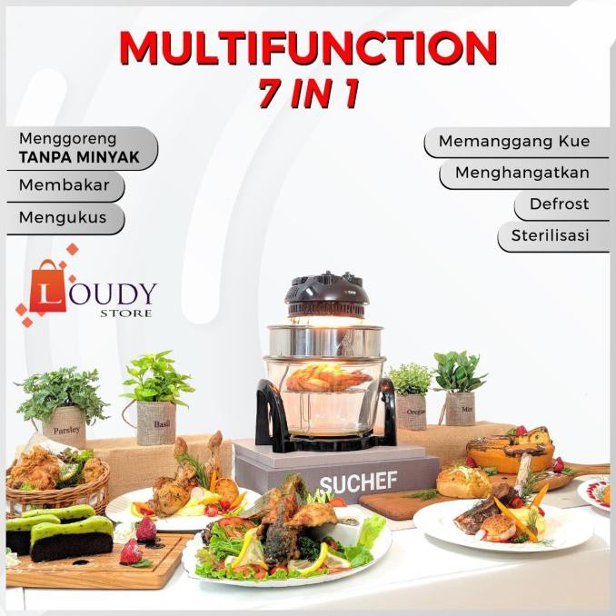 Suchef Halogen Air Fryer Oven 7 in 1