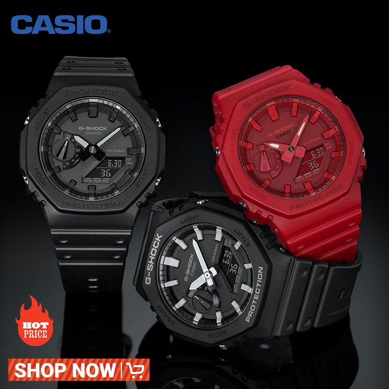 100  original casio jam tangan casio pria jam tangan pria olahraga g shock ga 2100