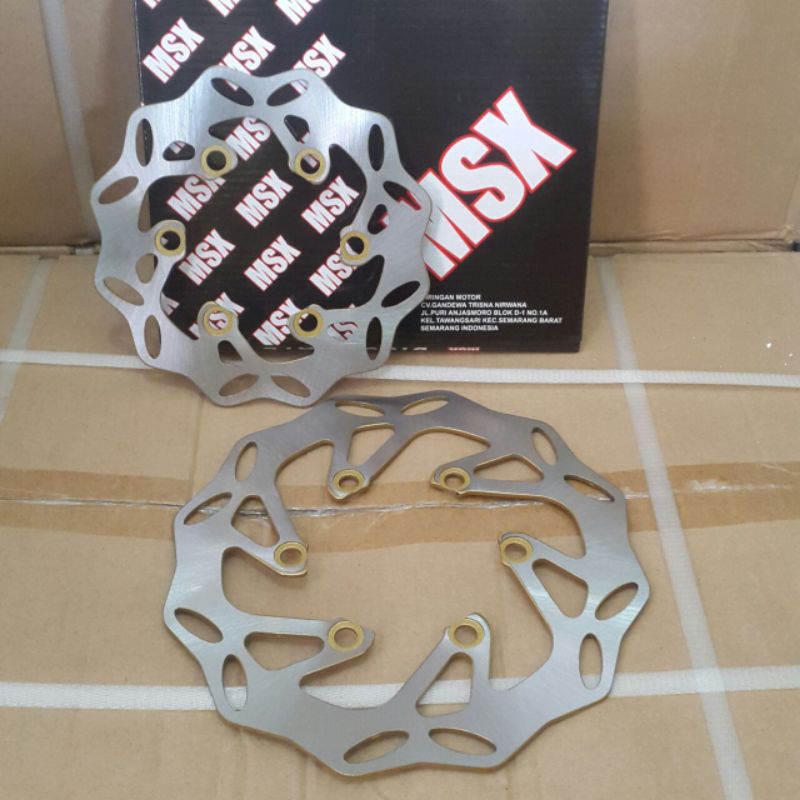 1 set piringan cakram disk chrome klx dtracker