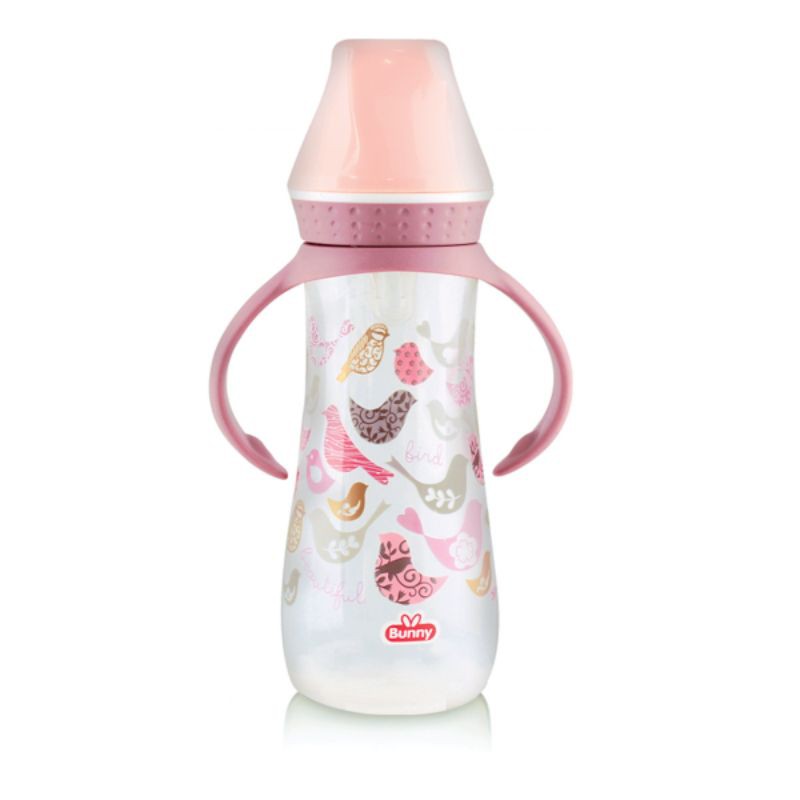 Lusty Bunny Botol Susu Square Hood Dengan Pegangan 125ml dan 250ml Botol Susu Lusty Bunny