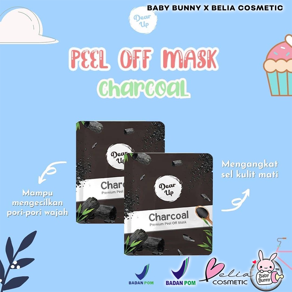 ❤ BELIA ❤ DEAR UP Peel Off Mask 10g 25g Zip Lock | Masker Wajah | Peel Off Mask Ziplock 10 g 25 g (✔ BPOM)