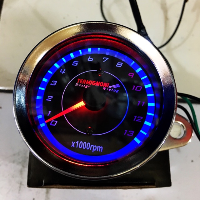 TACHOMETER RPM RACING JARUM LED UNIVERSAL MOTOR