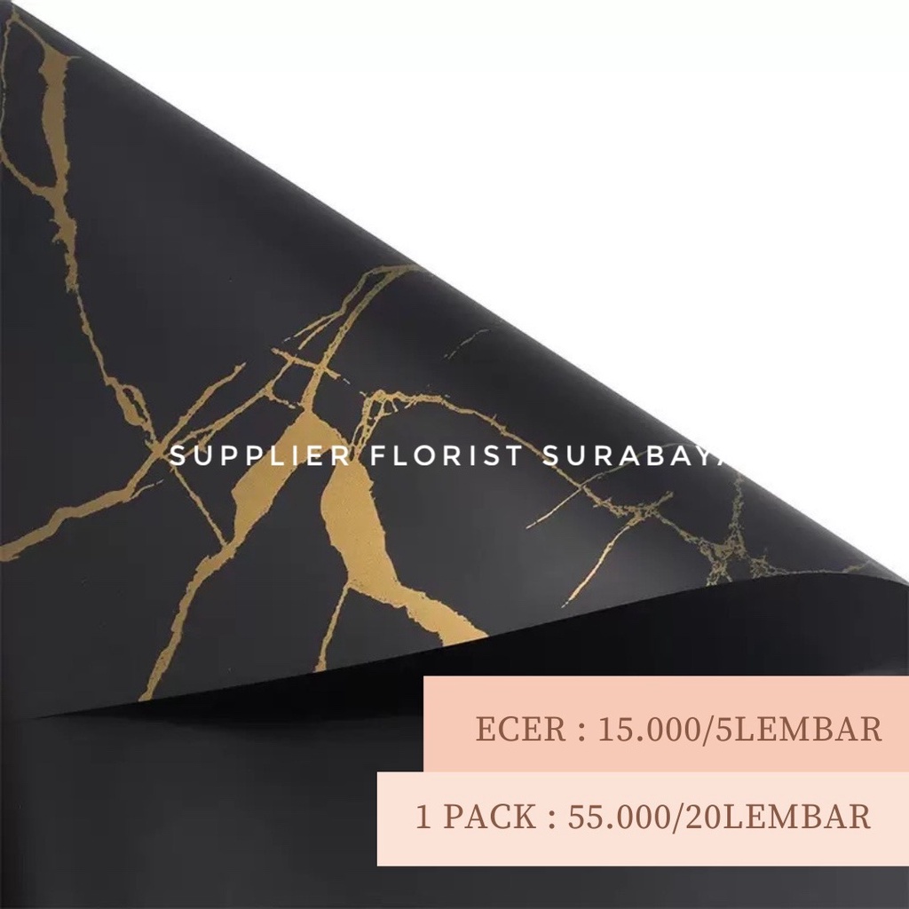 [1 PACK ISI 20 LEMBAR] KERTAS BUNGA MARMER / MARBLE KOREAN PAPER WATERPROOF WRAP WRAPPING BUNGA ASLI BUNGA PALSU KERTAS PEMBUNGKUS BUNGA