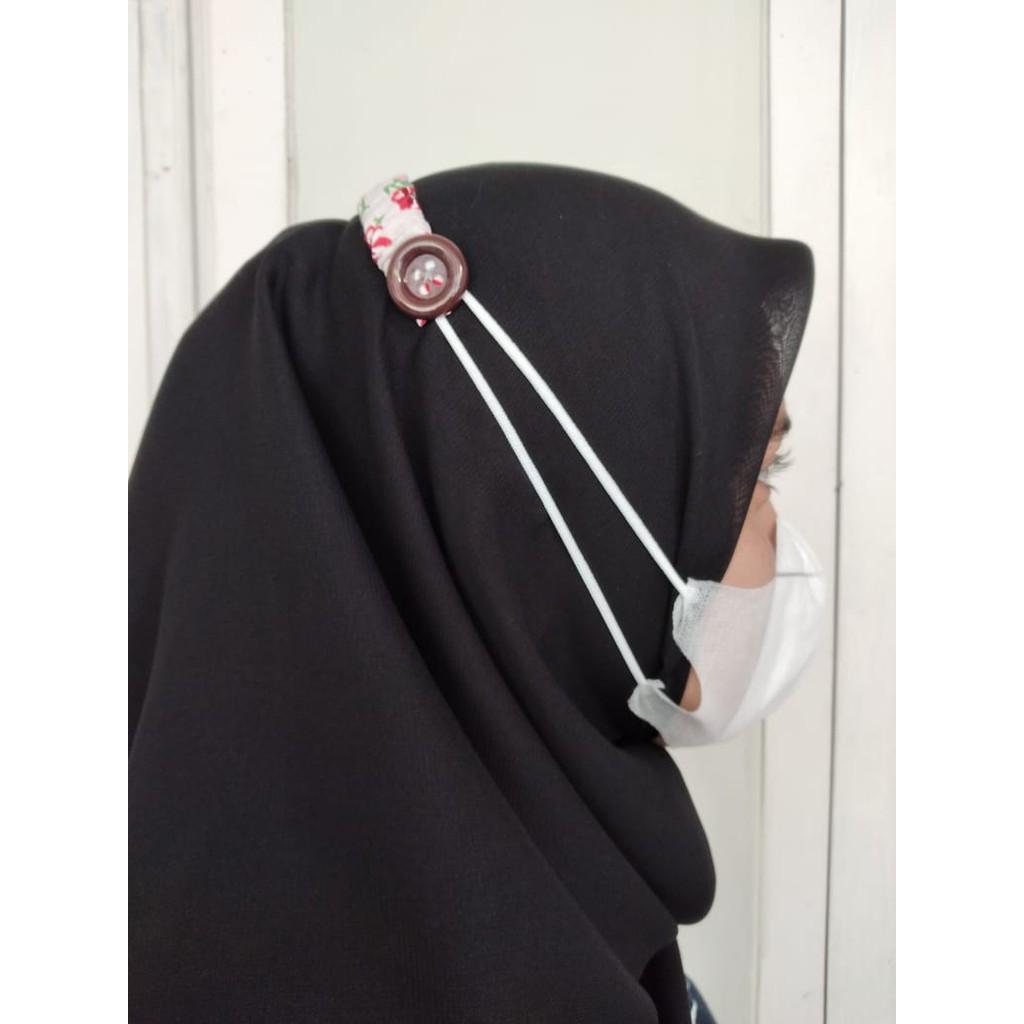 KONEKTOR MASKER HIJAB PENGAIT KARET SAMBUNGAN ELASTIS PENYAMBUNG TALI LANYARD PENGIKAT STREP U39