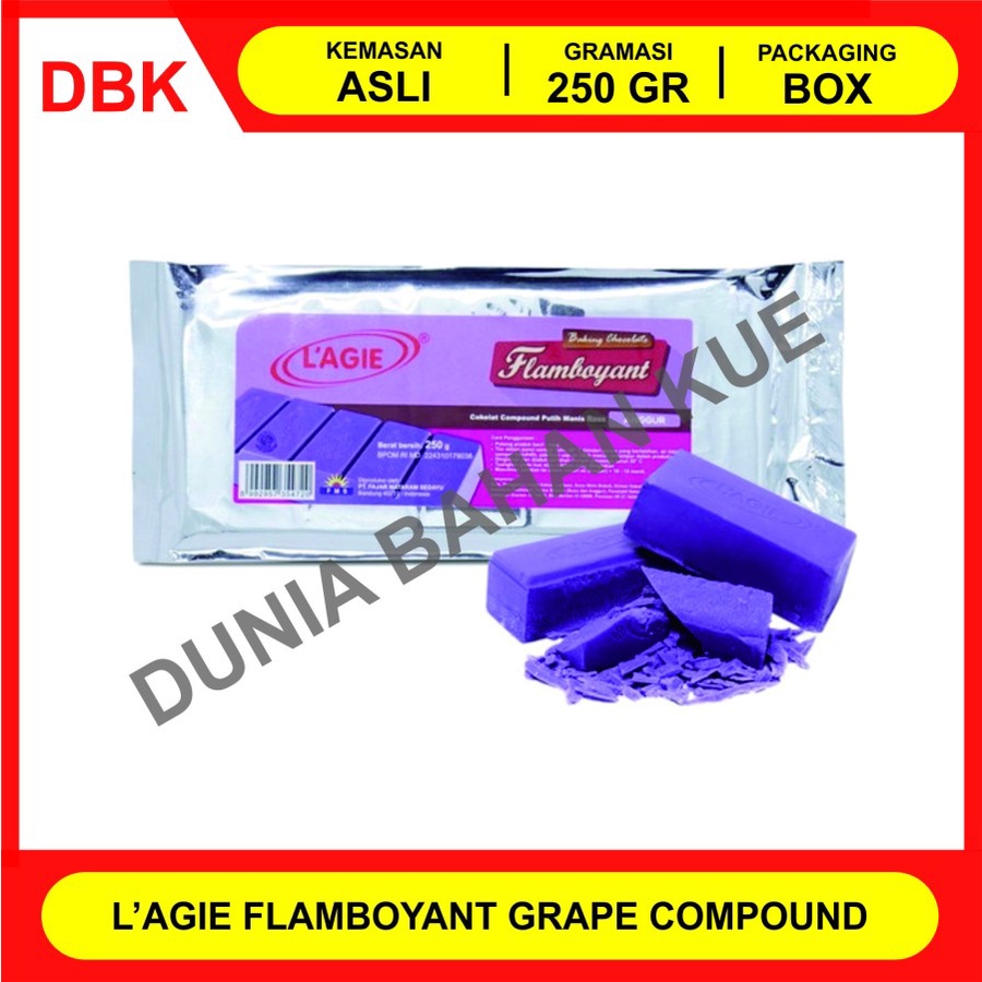 

LAGIE FLAMBOYANT GRAPE ANGGUR 250 GR / COKLAT BATANG COMPOUND