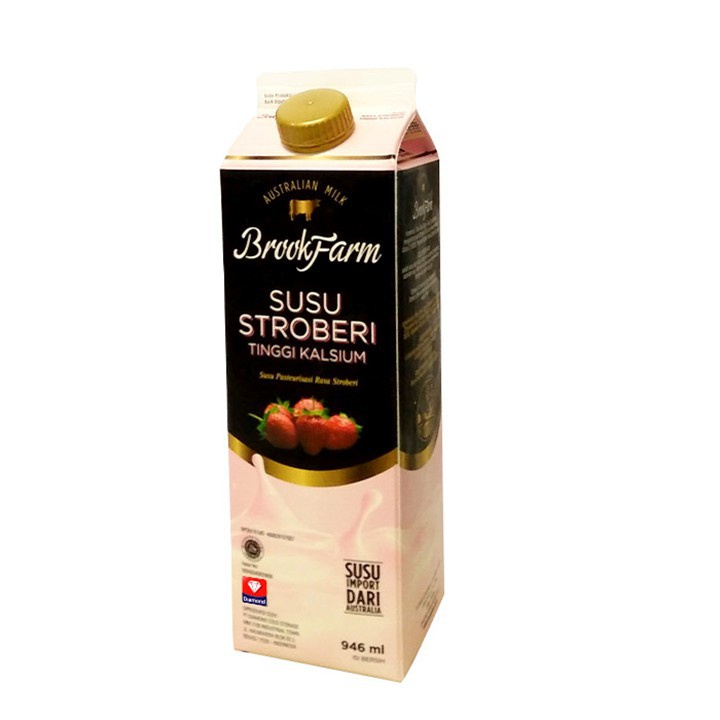 Brookfarm Fresh Milk Strawberry 946ml