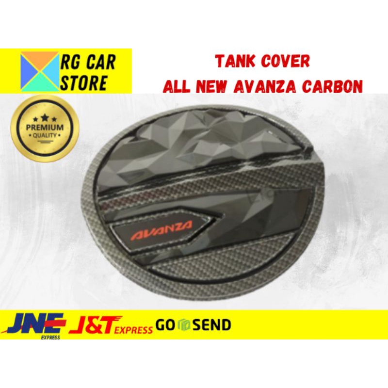 PAKET MODIF ALL NEW AVANZA 2022 TYPE G-OUTER HANDLE TANK COVER CARBON