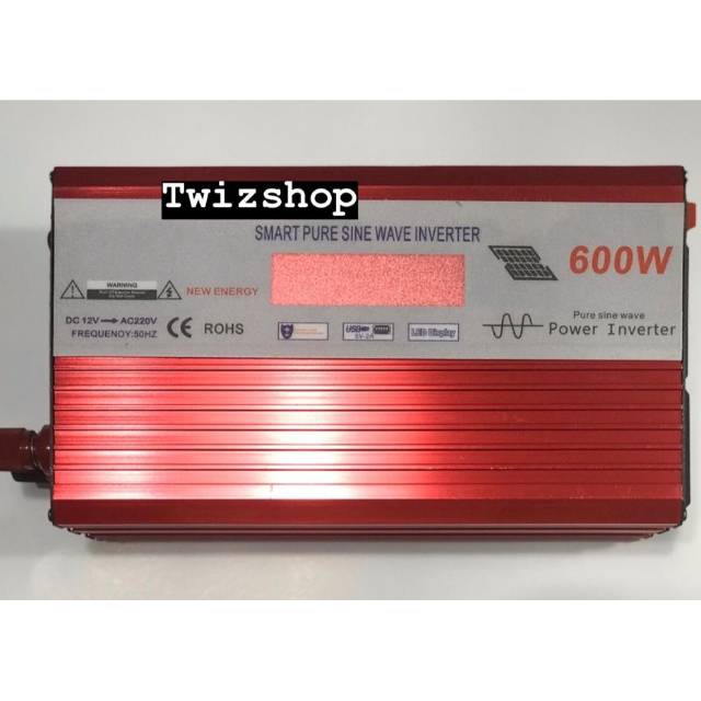 Inverter PSW 600 Watt / Inverter Pure Sine Wave 600 Watt DC 12V