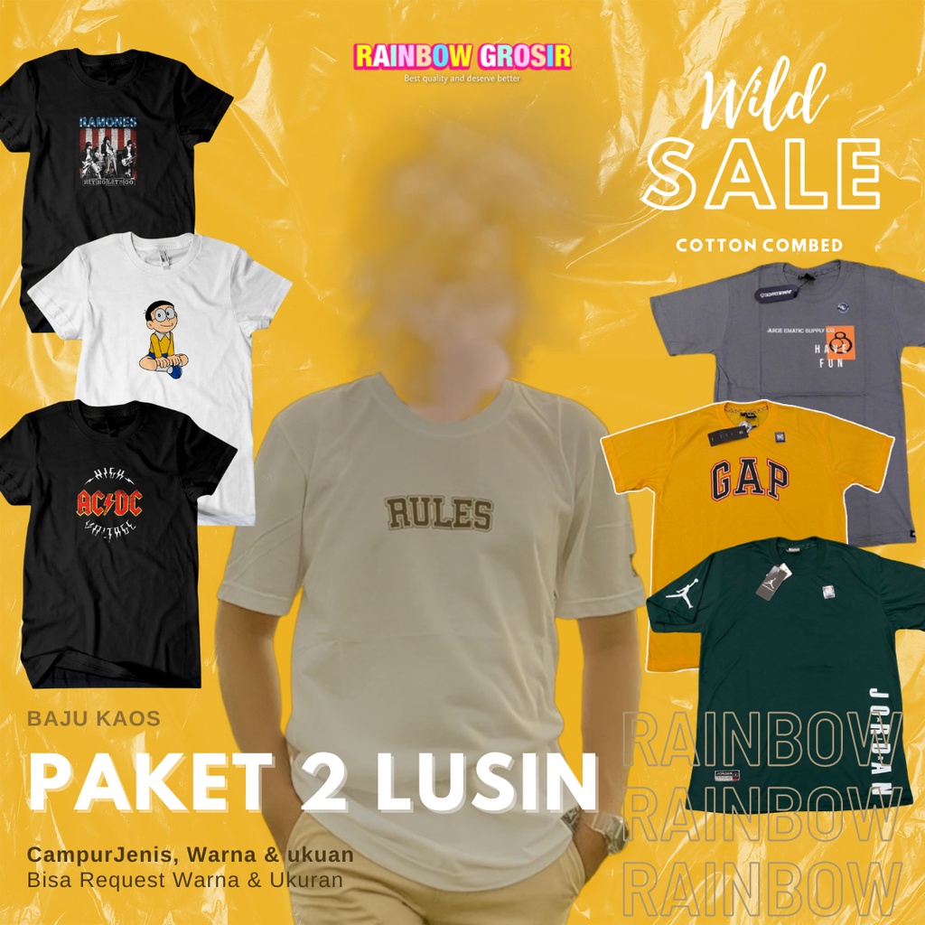 PAKET USAHA KAOS DISTRO GROSIR / PREMIUM