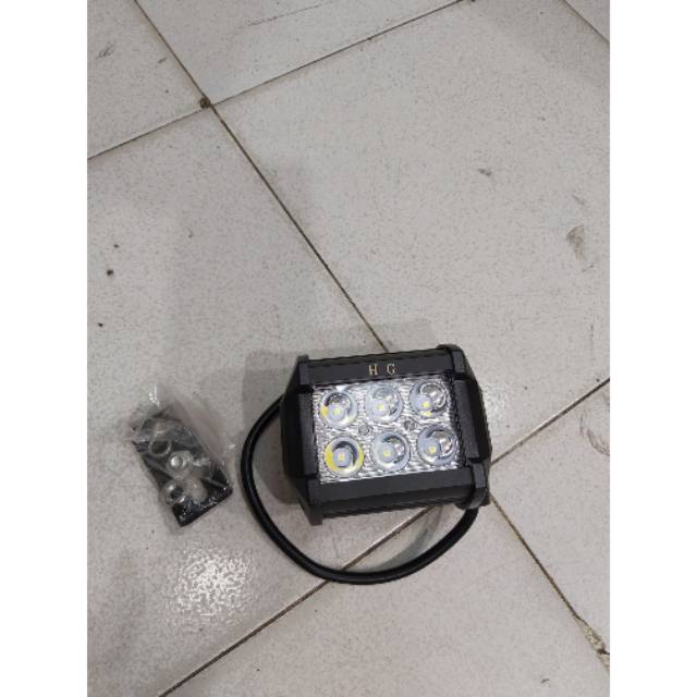 LAMPU LED CWL 6 MATA/ LAMPU TEMBAK KOTAK 6 MATA