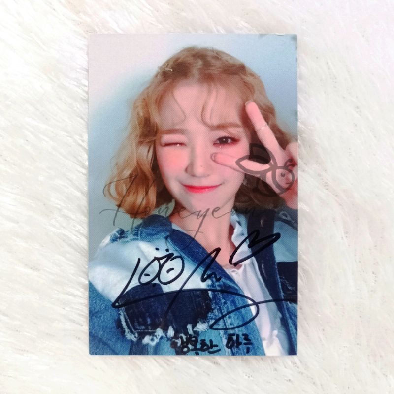 fromis_9 Fromis_9 fromis Jiheon - Love Bomb Broadcast Signed Photocard