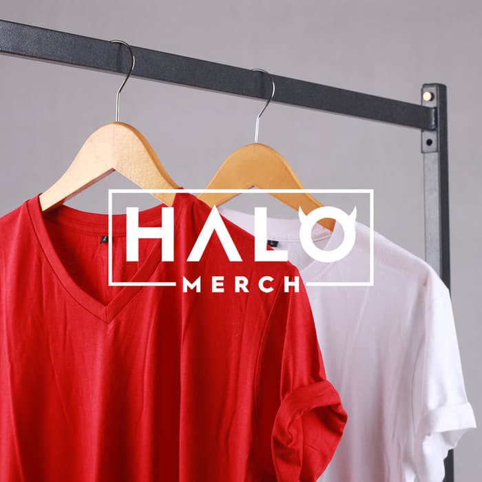 Kaos Polos Katun Bambu (Cotton Bamboo) V-Neck