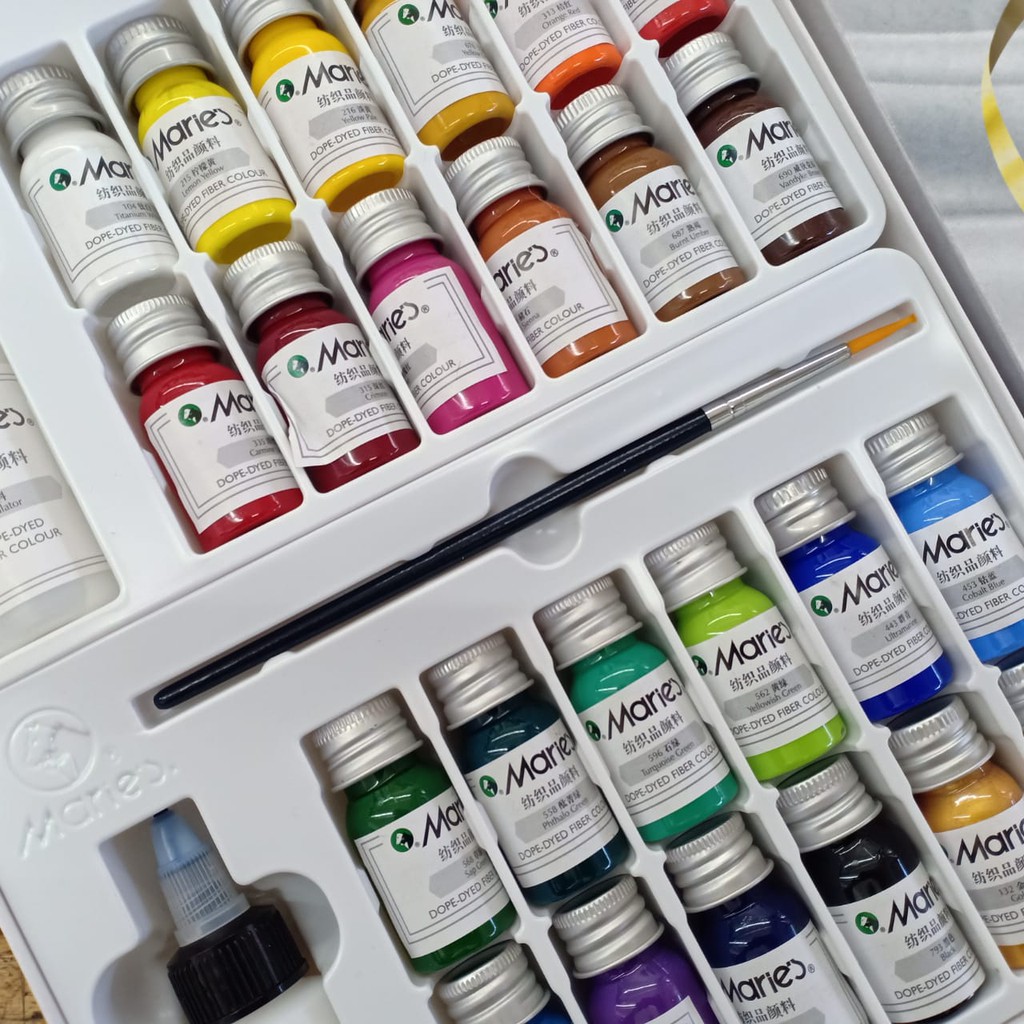 

MARIES DOPE-DYED FIBER COLOURS 24 COLOUR