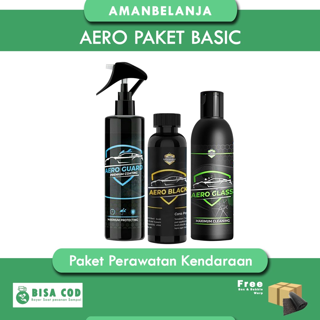 ORIGINAL AERO PACK Perawatan Kendaraan komplit AEROPACK aeroautocare aero black