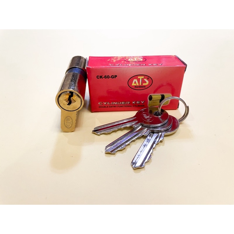Silinder kunci pintu rumah besar / cylinder kunci - 3 pcs anak kunci / ATS