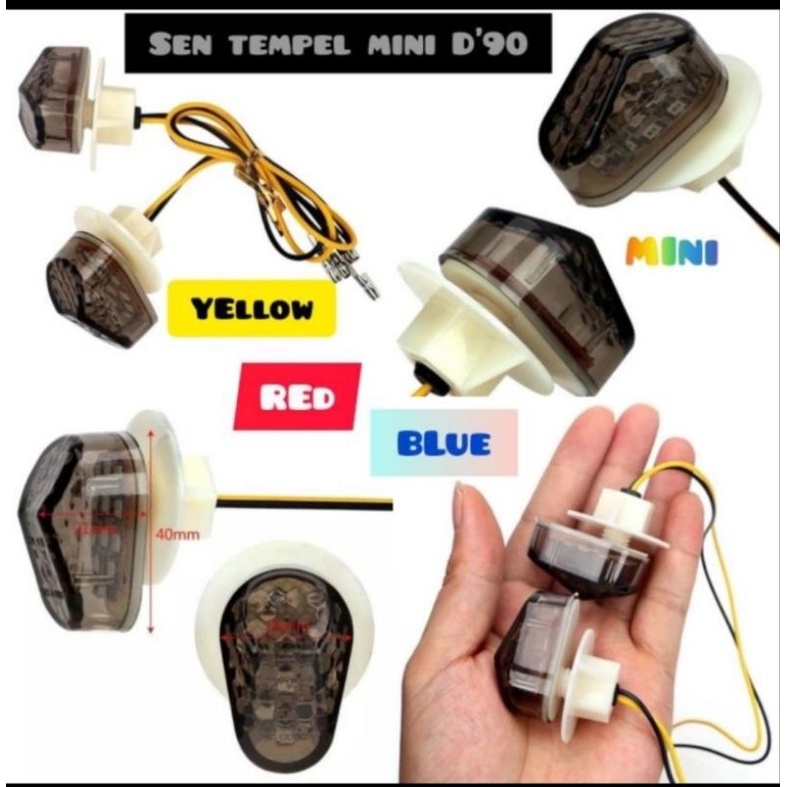 Lampu sen tempel fairing mini universal harga sepasang d 90