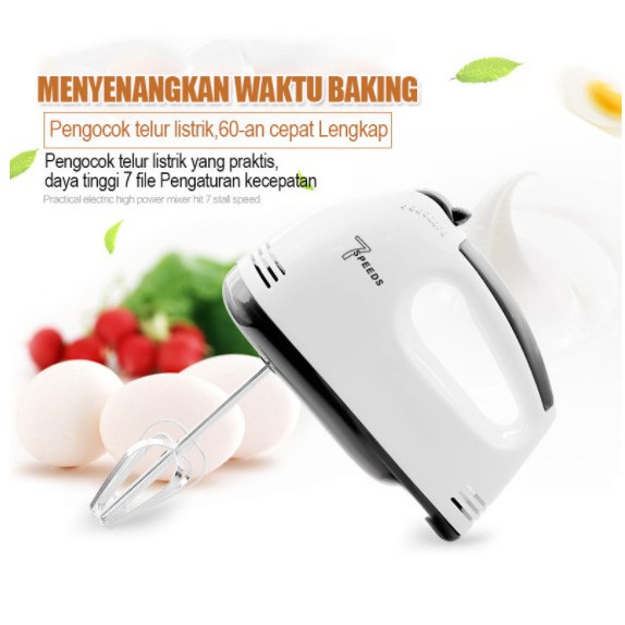 HAN RIVER Hand Mixer HRDDQ01WT Hand Mixer Pengocok Telur Multifungsi