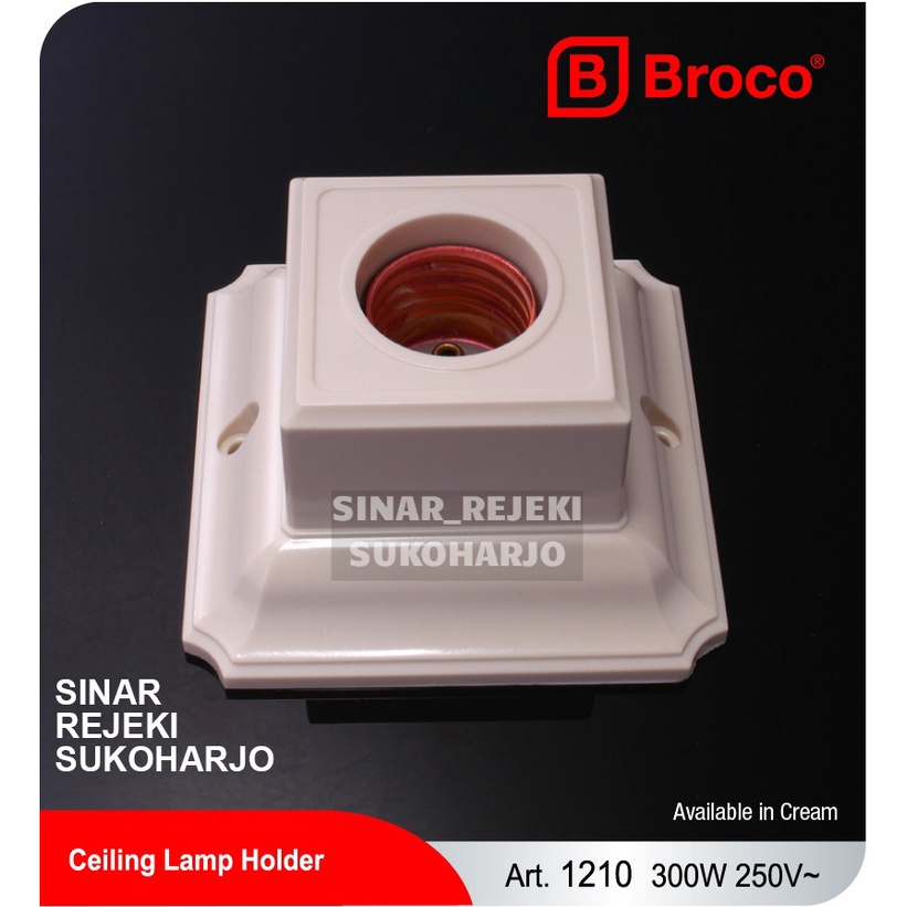 Broco Fitting Plafon Hias Fitting 1210 Kotak Segi