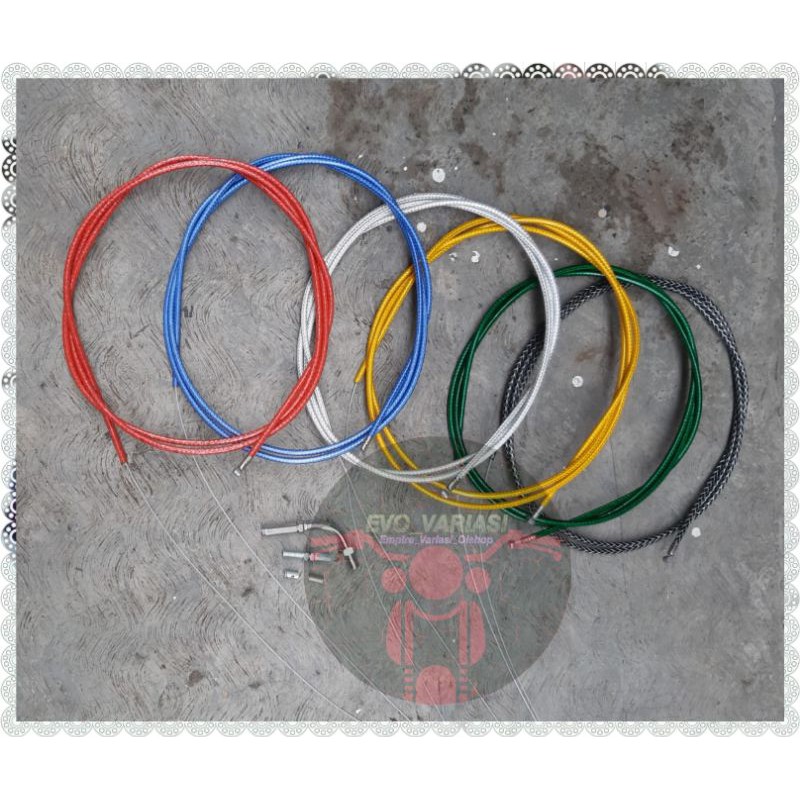 kabel gas active serat DOMIN0 plus L gas 190cm tali gas spontan carbon selang gas variasi motor