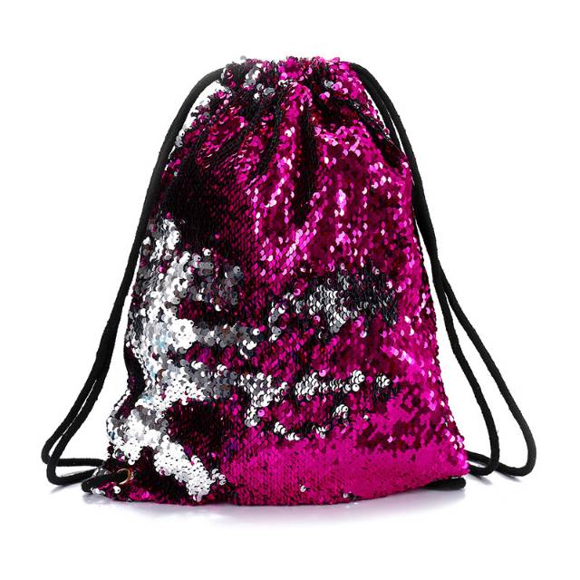 32005 REVERSE SEQUIN STRING BAG / TAS SERUT SEQUIN / TAS SERUT BLING BLINK IMPORT KOREA MURAH