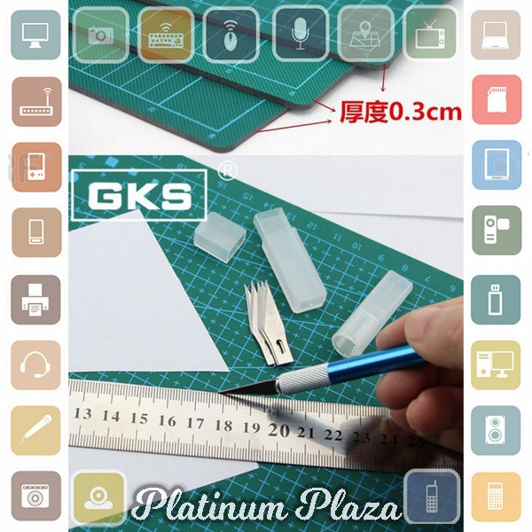 GKS Work Cutting Mat Pad A3 45 x 30cm - GKSA3 - Green`E3KW23-