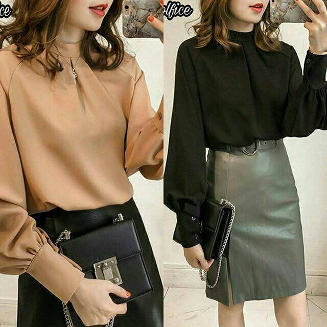 Amarin Top Model Korean Bahan ITY Crepe / Atasan Terbaru 2021 Trending