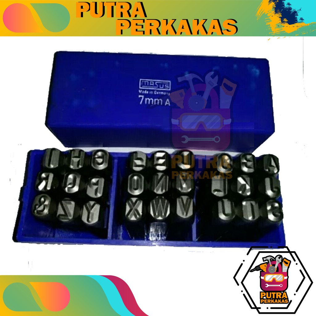 

Best Quality MASUS Germany Huruf Ketok 4 mm Stamp Punch Letter A - Z