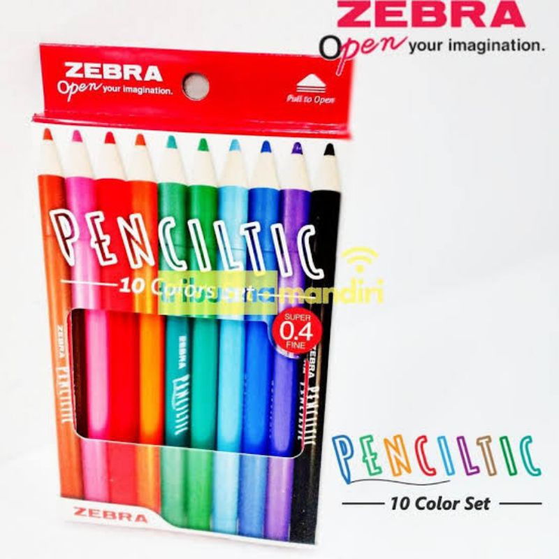 

Pulpen Zebra Penciltic set 10 Pen Gel