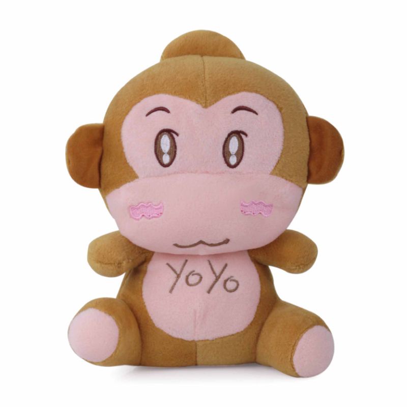 Boneka Monyet Yoyo Baba Lili Tata Coklat Berlabel SNI Bahan Premium Tinggi 27 cm | Boneka Cantik Lucu Lembut Ditangan Bahan Velboa Berkualitas