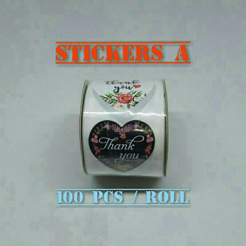 Stickers ucapan label berperekat isi 100pc