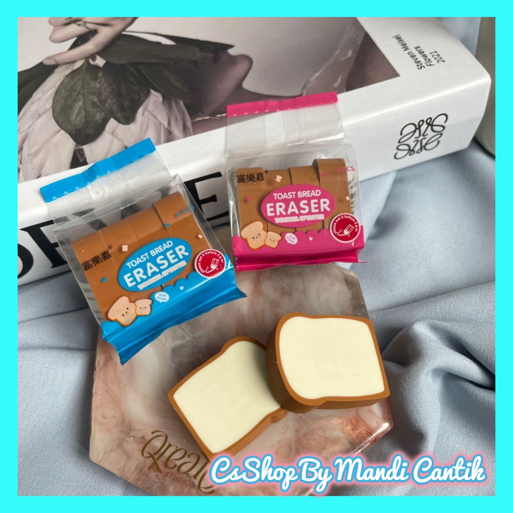 

Ready Penghapus Bentuk Roti Tawar Unik Lucu Hapusan Bentuk Roti Panggang Imut Bisa COD