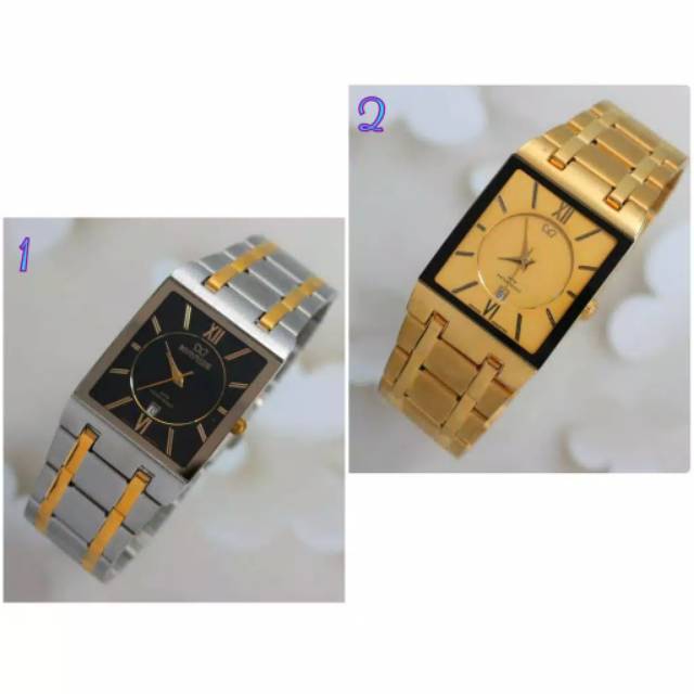 Jam Tangan Mirage Wanita Kotak Warna Kombinasi