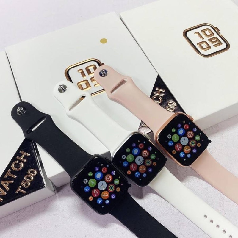 Best Seller Bisa COD SmartWatch T500 Bluetooth Support IOS dan Android bisa ganti wallpaper kita sendiri