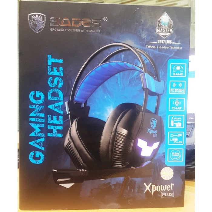 Headset Gaming Sades Xpower Plus / Sades 706S / Sades Xpower 706S