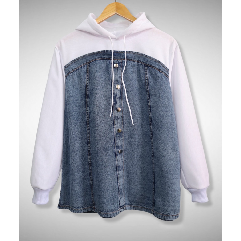 SWEATER JEANS UNISEX OVERSIZE / PAKAIAN WANITA / BAJU KEKINIAN / korean style