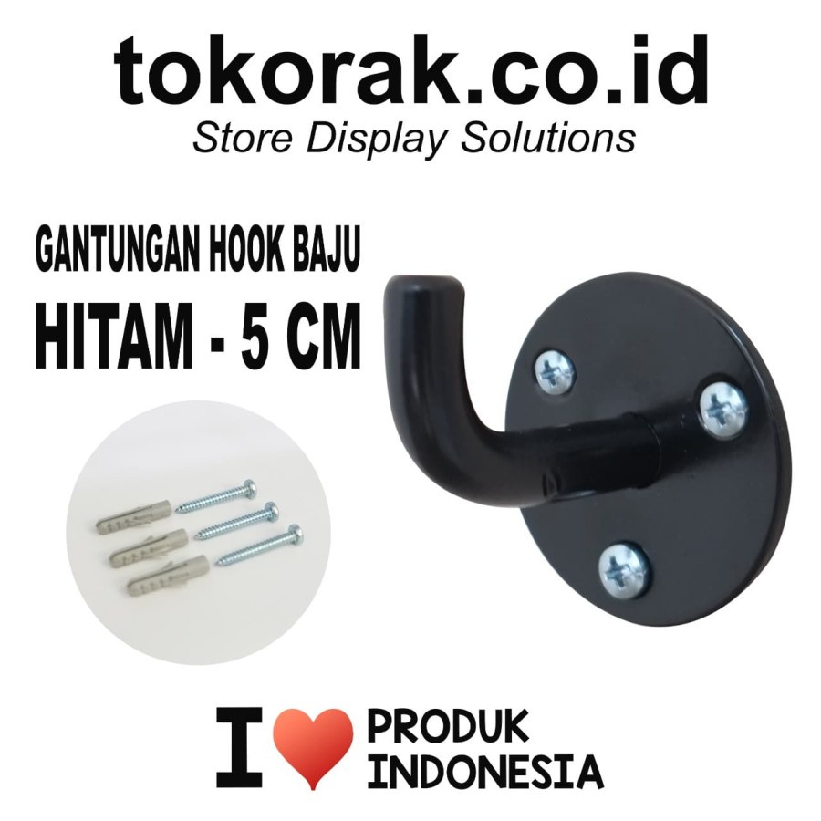 HOOK BAJU SERBAGUNA 5 CM KAPSTOK KAIT CANTOLAN DINDING