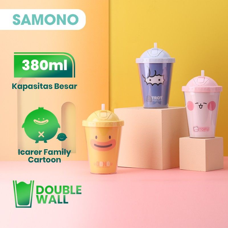 Samono SC003 Icarer Family Double Wall Tumbler free Strap