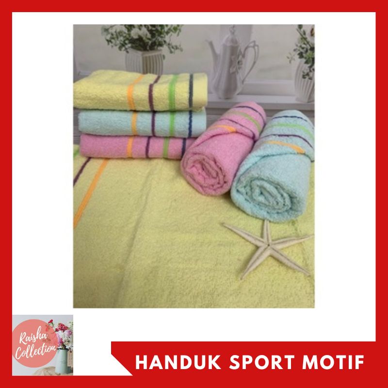 Handuk Sport Import Motif Ukuran 30x70 cm