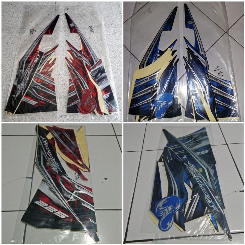 striping sticker yamaha New Scorpio Z 225 tahun 2013