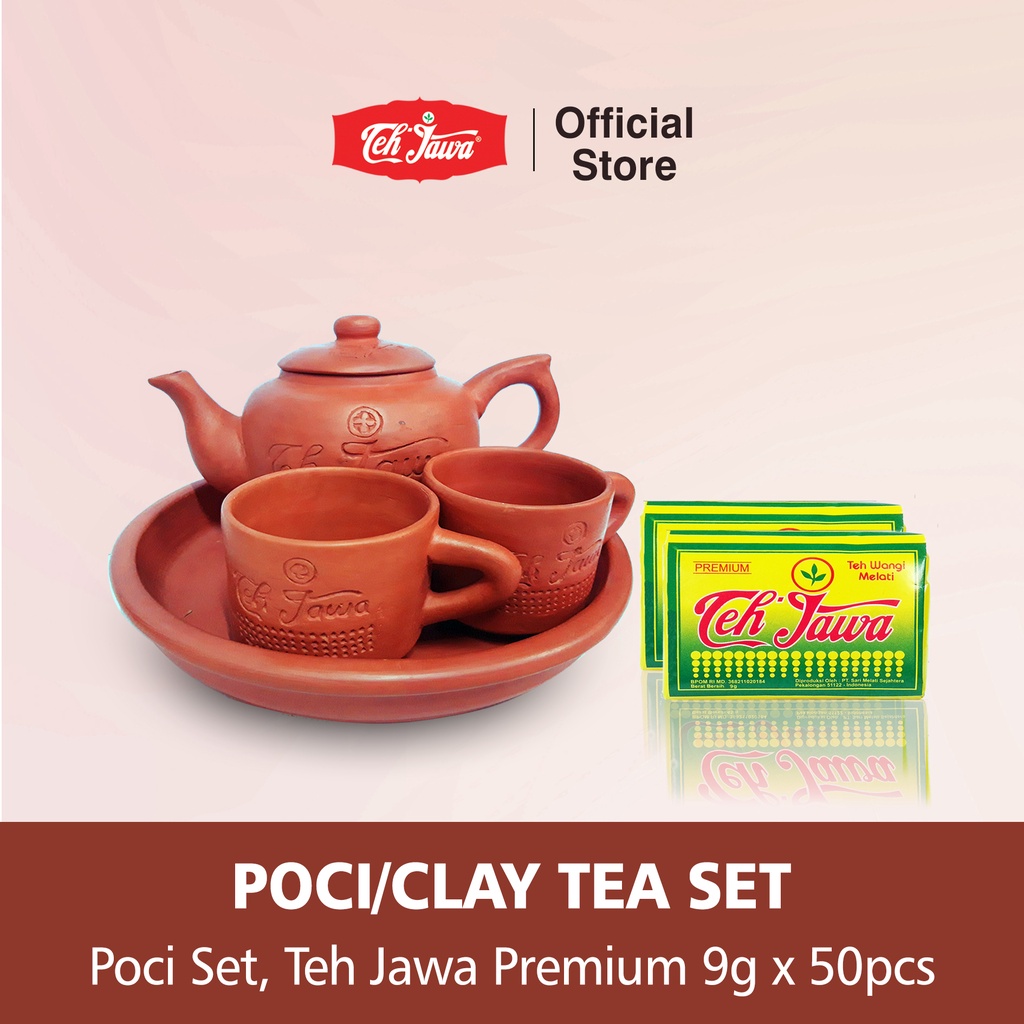 

Teh Jawa SBY - Poci Set Tanah Liat + Teh Tabur Premium 9 gram Pack