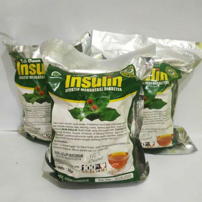 

Teh Herbal Daun insulin obat diabetes kencono sari