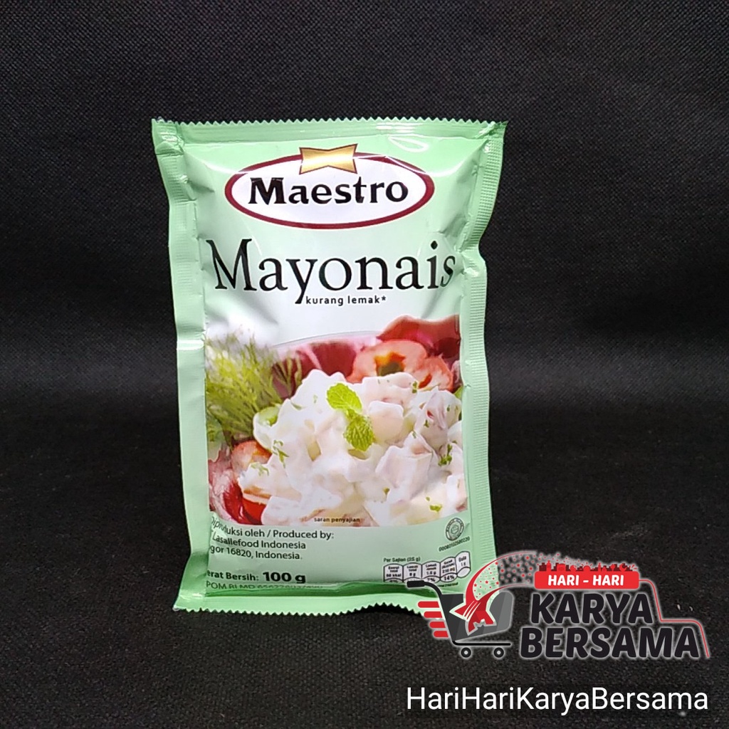 

MAESTRO MAYONNAISE MAYONAIS SACHET 100GR